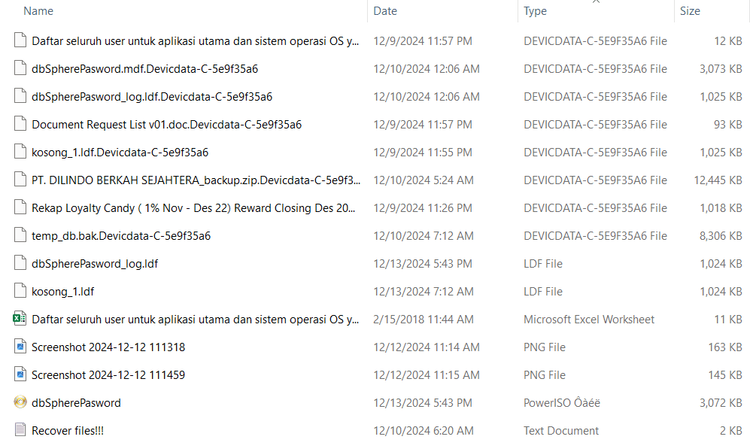 Jasa Recovery Ransomware DEVICDATA-C